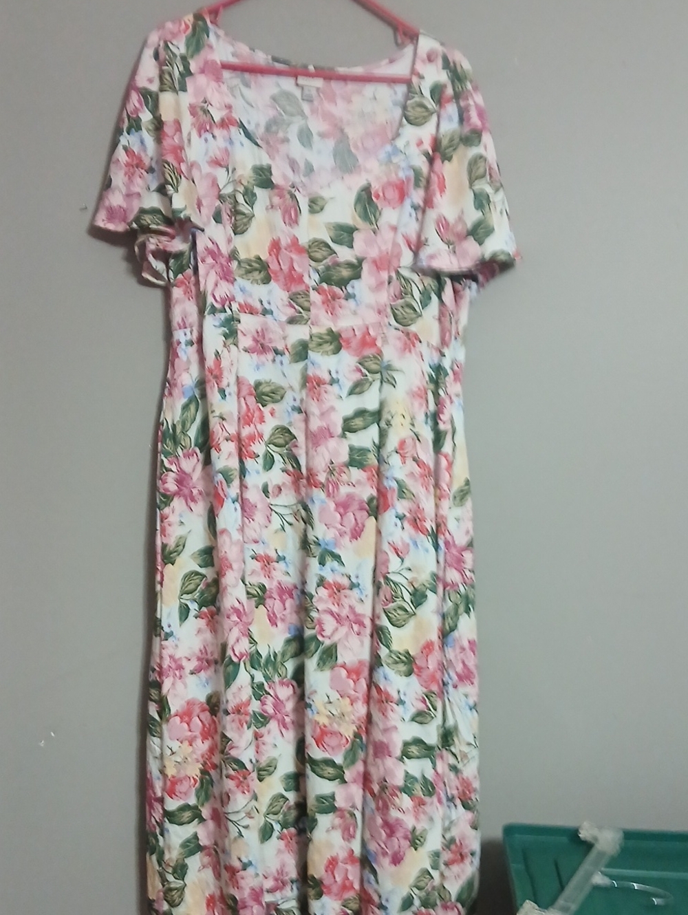 a new day Floral Maxi Dress in Pink and Green